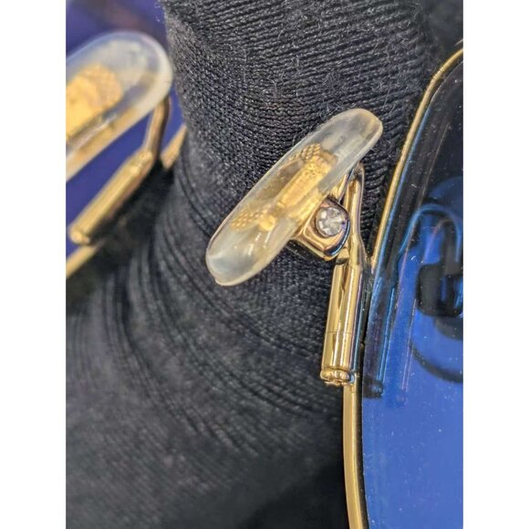 Pre-owned Gentle Monster Love Punch 55mm Titanium Aviator Sunglasses Gold Mirror - Picture 10 of 12